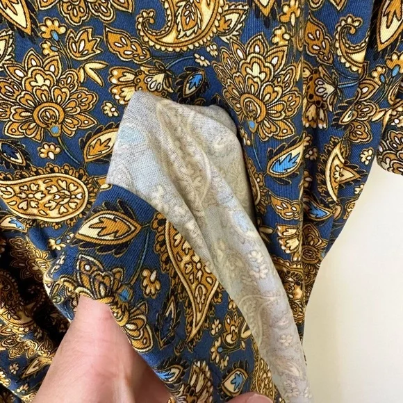 NEW Boden Knot Detail Jersey Mini Dress in Harvest Gold/Paisley Terrace, size 8r - Picture 8 of 8